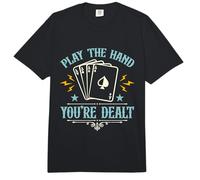 Juega a la Mano Que te reparten Juegos de Azar Casino Suerte Poker Dados Comfort Colors Adult Heavyweight T-Shirt