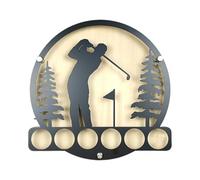 Juega a las bolas de Golf Titular de Golf Art No Mural para la Puerta de entrada, murmullo montado 6 piezas. Escena de Golf de pared colgante decorativo Art Mural, Panel de pared de metal de Golf