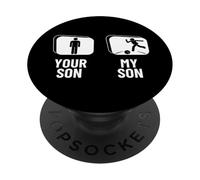 Juega a los Bolos, tu Hijo, mi Hijo, papá, mamá, Bolos Divertidos PopSockets PopGrip Adhesivo