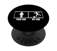 Juega a los Bolos, tu Hijo, mi Hijo, papá, mamá, Bolos Divertidos PopSockets PopGrip Adhesivo