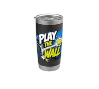 Juega A «the Wall» - Broma Divertida Sobre El Pádel - Pádel Vaso térmico de acero inoxidable de doble pared