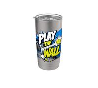 Juega A «the Wall» - Broma Divertida Sobre El Pádel - Pádel Vaso térmico de acero inoxidable de doble pared