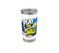 Juega A «the Wall» - Broma Divertida Sobre El Pádel - Pádel Vaso térmico de acero inoxidable de doble pared