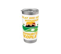 Juega al Mini Golf con tus Personas favoritas Vaso térmico de acero inoxidable de doble pared