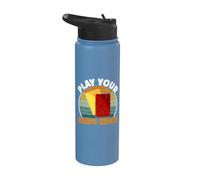 Juega bien tus Cartas Trading Card Stainless Steel Insulated Water Bottle