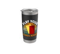 Juega bien tus Cartas Trading Card Vaso térmico de acero inoxidable de doble pared