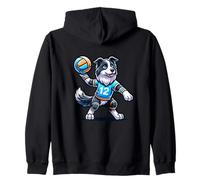 Juega Con Energía N°12 Collie Voleibol Sudadera con Capucha