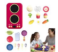 Juega De Cocina para Niños - Singend Play Food Set con Sonido Y Luz | Kit De Cocina De Sonido Y Kit De Cocina | Herramienta Educativa Realista Interactiva para Niños Niños Niños Kindergarten N