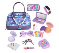 Juega el para niñas - Mini Elegante, Accesorio de simulación | Molso de Hombro para niños con Collar, Pulsera, de Juguete Vestido, Regalo de Fiesta de cumpleaños, colección de Juegos