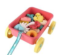 Juega Juguetes de, Carrito de la Playa para niños | Play para niños al Aire Libre Carry de - Grandes Herramientas de Dragado de Espacio de Almacenamiento para Patio Trasero, jardín, Piscina, Lago
