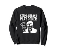Juega Poker Jugador Sudadera, Unisex para Adultos, Negro, S
