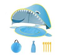 Juega Una Tienda de Campaña, Tienda de Playa para Dibujos Animados Al Aire | Protección ULTRAVIOLETA, pequeña piscina integrada, refugio portátil, bebé plegable fuera del para patio trasero