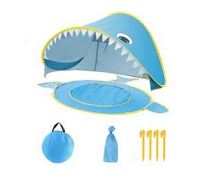 Juega Una Tienda de Campaña, Tienda de Playa para Dibujos Animados Al Aire | Protección ULTRAVIOLETA, pequeña piscina integrada, refugio portátil, bebé plegable fuera del para patio trasero