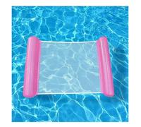 Juega Y Juega Flota En La Hamaca Acuática Remo Flotante Inflable Perlado Grueso Y Respetuoso con El Medio Ambiente. Flotador Inflable para Piscina(Pink)