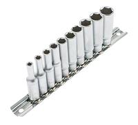 Juego 10 vasos largos para carraca 1/4" 4 mm a 13 mm