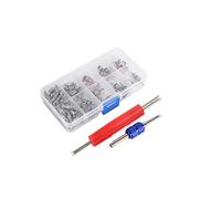 Juego 102 Piezas Núcleos Válvula y Herramientas Extracción Núcleos Válvula Para Aire Acondicionado Coche Núcleos Válvulas Accesorios Herramienta Remover Surtido Kit