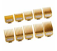Juego 10Peines Guía Cortadora para Remington Heritage/HC9100 2019-2026 | 1.5-25mm | clips metálicos | marcas grabadas | dientes redondeados | 4 acabados | lavable | para cortadoras estándar