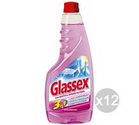 Juego 12 Glassex Vinagre carga ml 500 multiusos Detergente y limpieza de la casa
