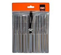 Bahco 2-472-16-1-0 - Juego 12 Limas Aguja 16 Cm Entrefina