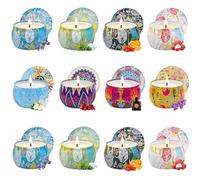 Juego 12 PCS Velas Aromáticas Cera de Soja, Velas Perfumadas Ideal, Regalo Mujer Juego de regalo Velas para el Hogar Vela de Viaje Velas Decorativas Regalos Originales para Mujer Madre, Amante