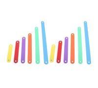 Juego 12 Piezas Barras Poligonales para Construcción Geométrica en 6 Colores - Herramienta Educativa para Enseñar Matemáticas, Desarrollar Creatividad y Habilidades Motoras en