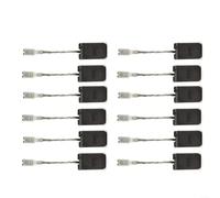 Juego 12 Unidades Escobillas Motor Eléctrico Juego 12 Unidades | Medida exacta 17x10x5mm, compatible para gws 1000, material carbono , para fácil instalación