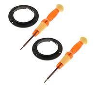 Juego 2 Anillos Bayoneta 18-55 18-105 55-200 | compatible Nikon, plástico duradero, color negro