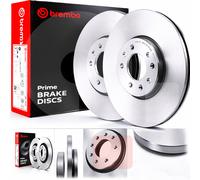 Juego 2 Discos Freno Traseros Brembo Para AUDI A4 8W2,B9 300mm Sólido