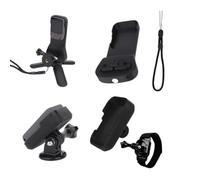 Juego 2 en 1 compatible con DJI Osmo Pocket 4 Pro Viewfinder, mango de expansión + soporte de expansión, soporte ajustable de rotación de 360 grados, agarre ergonómico con agujero de tornillo de 1/4