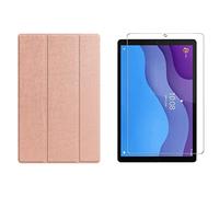 Juego 2 en 1 para Lenovo Tab M10 2nd 2020 TB-X306F TB-306X 10.1 pulgadas con funda de tableta inteligente + cubierta protectora de vidrio templado