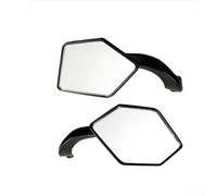 Juego 2 Espejos Retrovisores para moto Negro ABS Juego 2 Espejos | Visibilidad mejorada, reducción puntos ciegos, seguridad conducción, para estilo deportivo, universal
