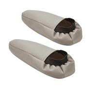 Juego 2 Fundas Microfibra Para Reposabrazos Coche Cuero Para Lexus GX470 2003-2009 Accesorios Repuesto Para Almohadilla(Beige)