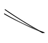Juego 2 Gomas Cepillo Limpiaparabrisas 61 cm Universal 6,5 mm Negro Con Riel