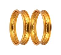 Juego: 2 llantas de aluminio de 3,00 x 16 pulgadas, anodizado en oro
