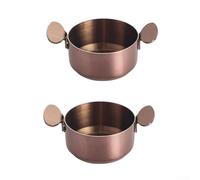 Juego 2 Tazones Salsa para acero Inoxidable Apilables Juego 2(Pink gold)