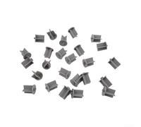 Juego 25 Fundas Valla Piscina Silicona Flexible | Silicona flexible, 25 unidades, gris neutro, para ajuste 1 pulgada, intemperie