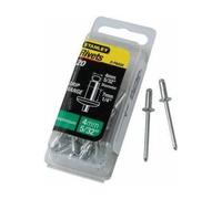 Juego 25 Remaches STANLEY Aluminio 3x3mm