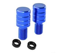 Juego 2pcs Tornillos Retrovisor M8 y para m10 Juego 2pcs Tornillos(blue 10MM Clockwise)