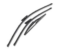 Juego 3 Escobillas Limpiaparabrisas Delanteras Traseras para Logan MK2 para MCV 2020-2016 22 19 12 Pulgadas Limpiaparabrisas Delantero