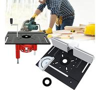 Juego 3 Insertos Para Fresadora, Mesa Fresadora Routers Aleación Aluminio Flip Board Máquina Corte Grabado Herramienta Auxiliar Mitre Gauge Mesa Sierra Bancos Para Trabajar Madera Router Accesorios