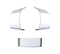 Juego 3 Pegatinas Decorativas Para Volante Coche Compatibles Con Para VW Para Golf 5 MK5 Para Passat B6 Para Jetta Para Tiguan 2007-2011 Accesorios Interior Automóvil(Chrome 3pieces)
