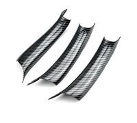 Juego 3 Piezas Manijas Laterales Puerta Interior Coche Reposabrazos Embellecedor Carbono Accesorios para X5 F15 X6 F16 LHD RHD Tirador Puertas Coche(Carbon LHD 3Pcs)