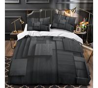 Juego 3 Piezas Microfibra de poliéster Modern Wall Decor Juego Fundas Edredón Estampado 3D Funda Almohada Antibacteriana minimalist Geometric Funda Edredon for Ancianos Super king（260x220cm）