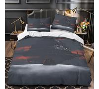 Juego 3 Piezas Microfibra Fantasy Tower Funda de Edredón Impresión 3D Cremallera Oculta Fundas Almohada Antialérgica Dark Mystical Architecture Funda Edredon for niños y niñas Super King（260x220cm）