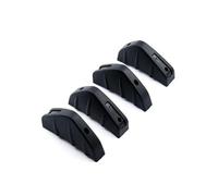 Juego 4 Alerones Difusores Labio para Parachoques Trasero Inferior Coche, Divisores ala Tipo Aleta Tiburón Accesorios Universales Modificados Coche(Black)