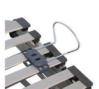 Juego 4 Arquillos Sujeta Colchón Universales Somier Multiláminas Acero Cromado PVC Antideslizante Fijación Firme Previene Deslizamiento Compatible Láminas Hasta 3,9 cm