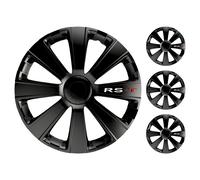 Juego 4 Embellecedores RS-T Serie Argo Embellecedores De Rueda 13"/14"/15"/16" N