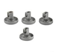 Juego 4 para ruedas Cesta Inferior Lavavajillas Gris Oscuro Juego | Compatibilidad total con para favorit, para zanussi, medidas exactas 40x40x8mm, color gris oscuro, para fácil instalación