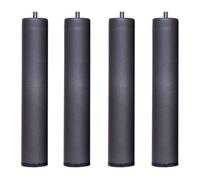 Miroytengo Juego 4 Patas 15 cm para Somier o Base Tapizada con Forma Cilindrica en Metal con Medidas Especiales