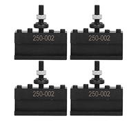 Juego 4 Piezas Porta Herramientas de Acero Rápido 250-002 para Torno CNC - Alta Dureza y Resistencia al Desgaste, Ideal para Fresado y Taladrado Industrial